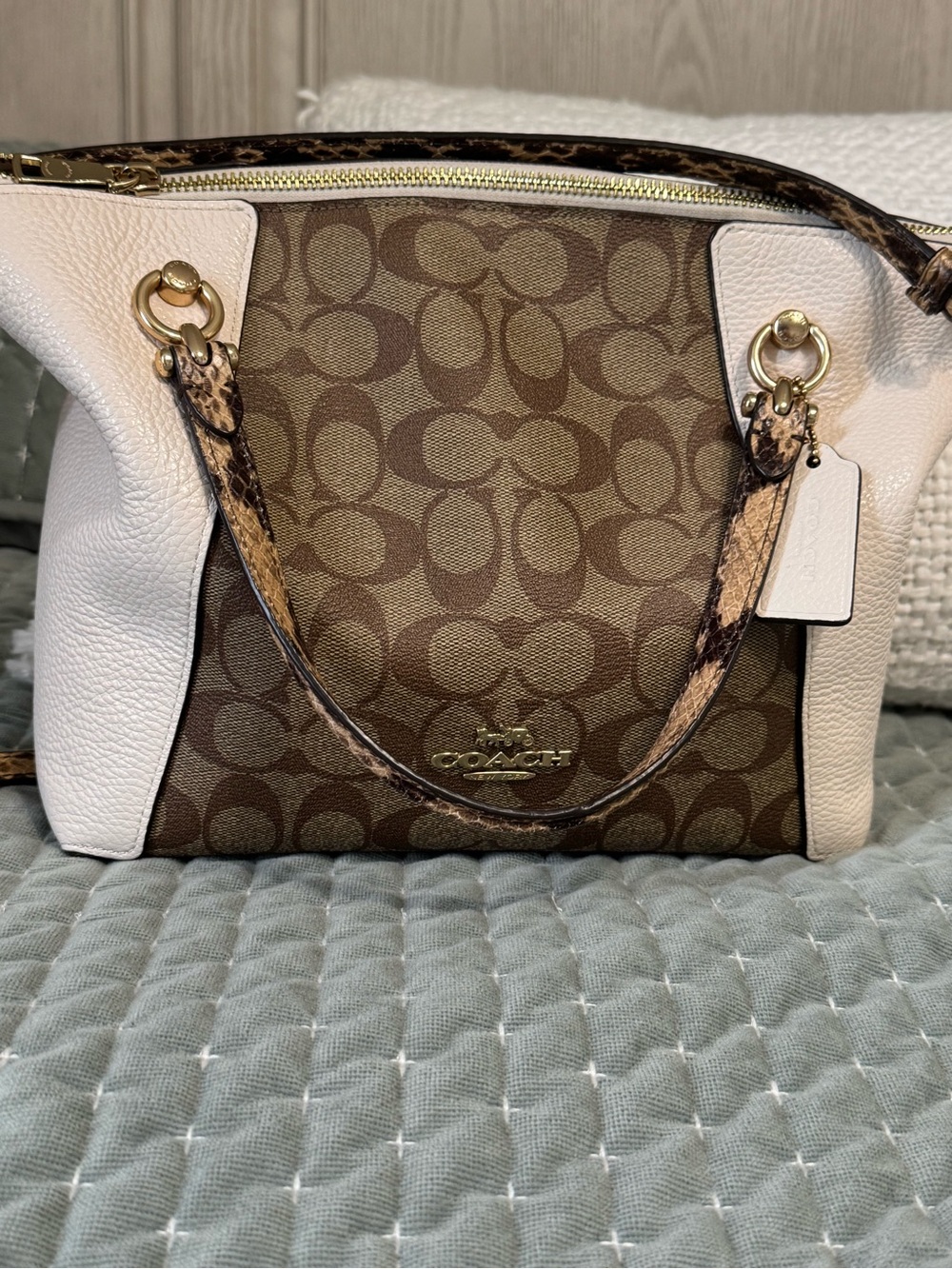Coach Kacey Signature Satchel.